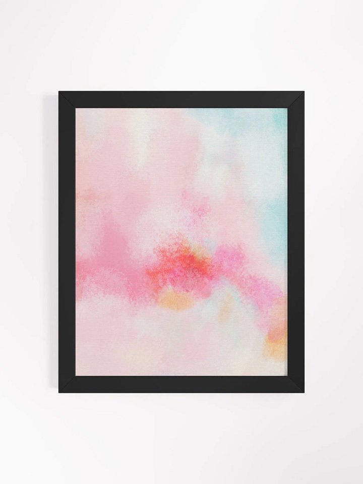 Pink, red and teal abstract painting print product image (2)
