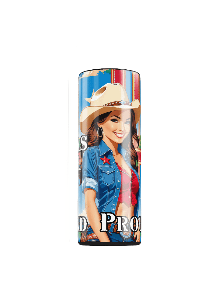 Texas Girl 20 oz Skinny Stainless Steel Tumbler - v4 product image (1)