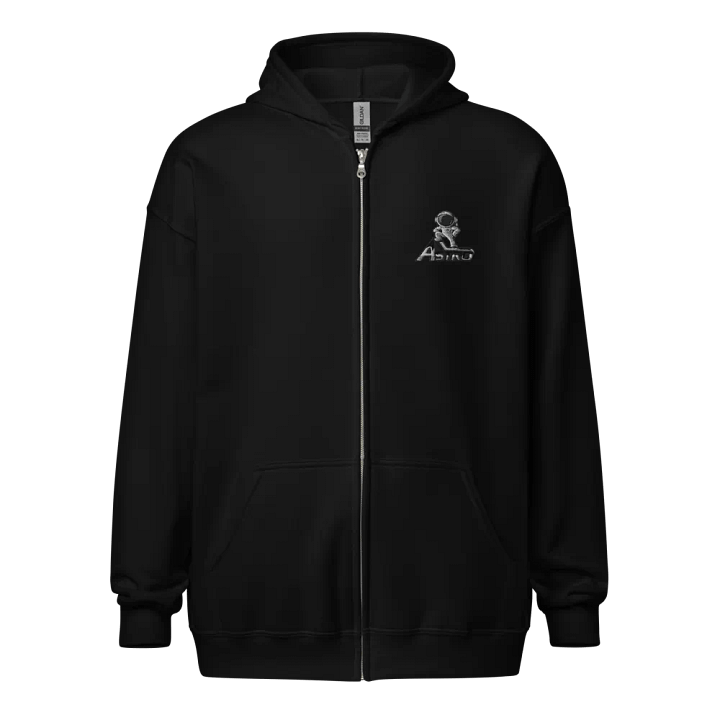 Astro Left Chest Logo Unisex Zip Hoodie - Space-Themed Design product image (1)