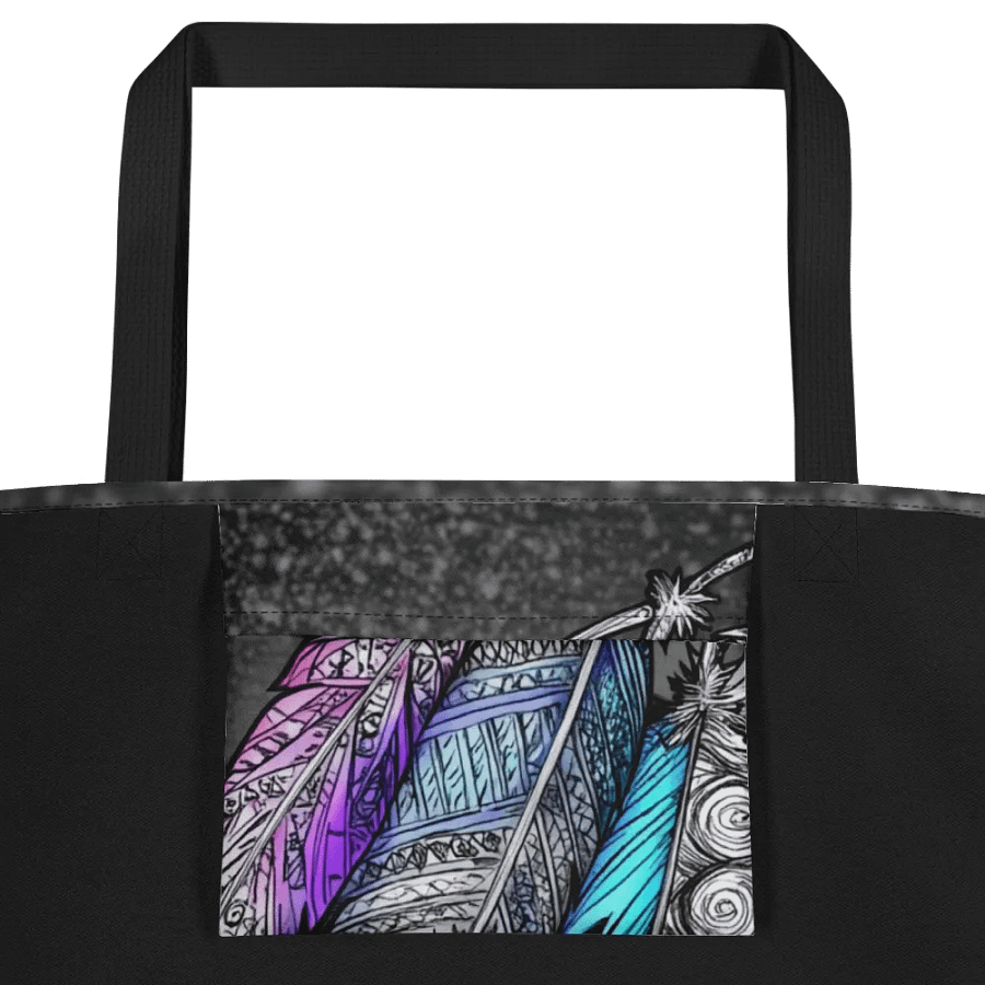 G Feathers, Large Tote Bag w/pocket product image (5)