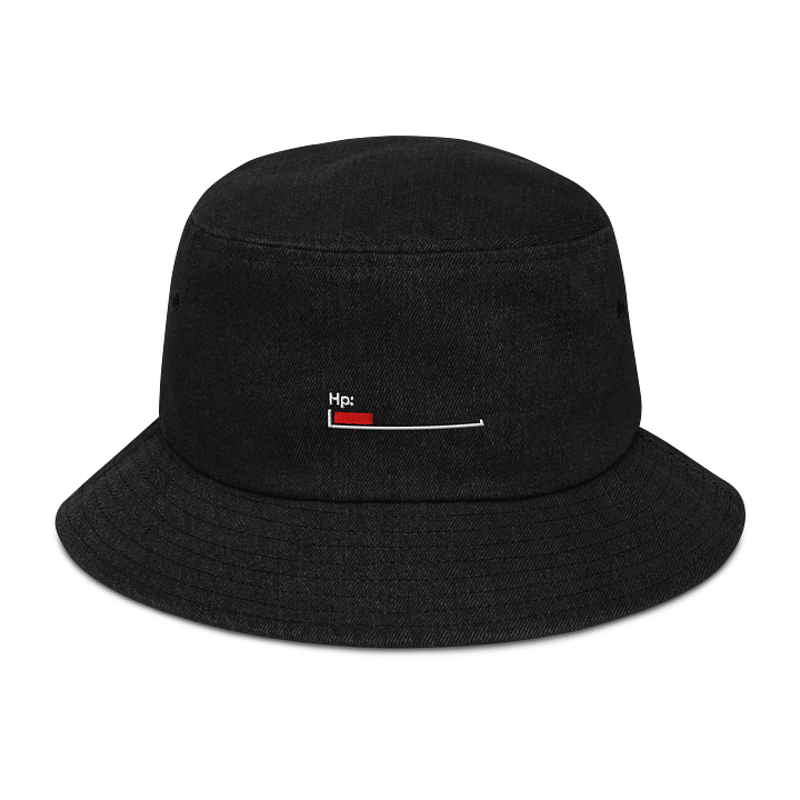 White Healthbar Embroidered on Bucket Hat product image (1)