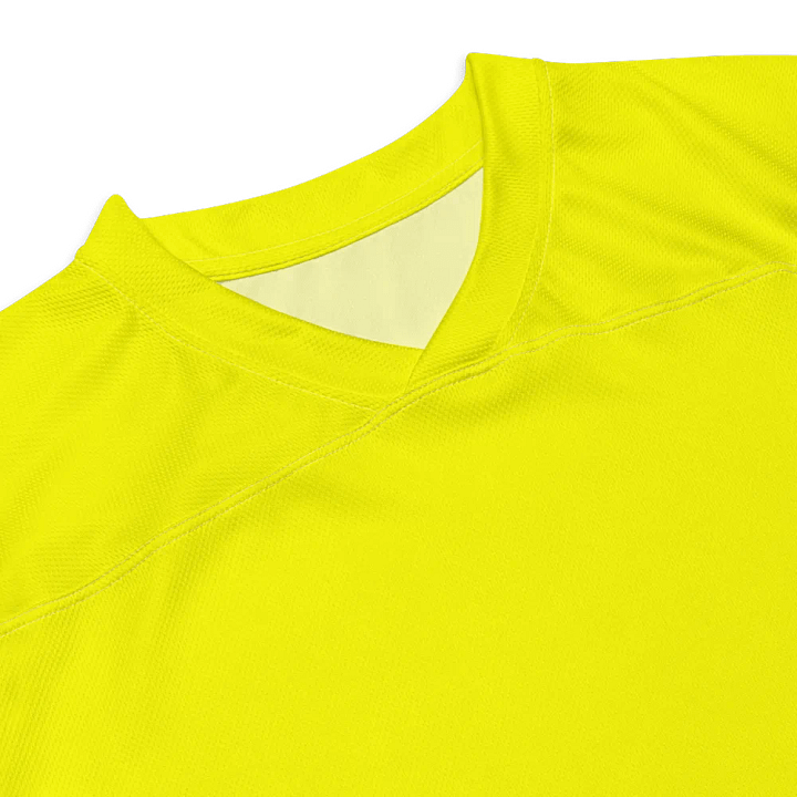 Plain Color Yellow Hockey Fan Jersey product image (2)
