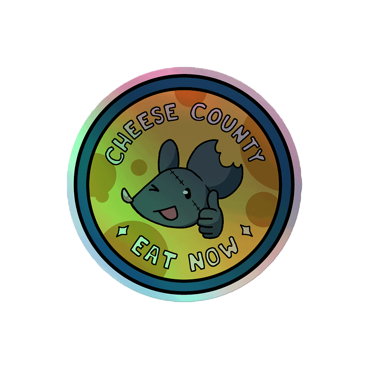 Cheese County HOLO-sticker product image (2)