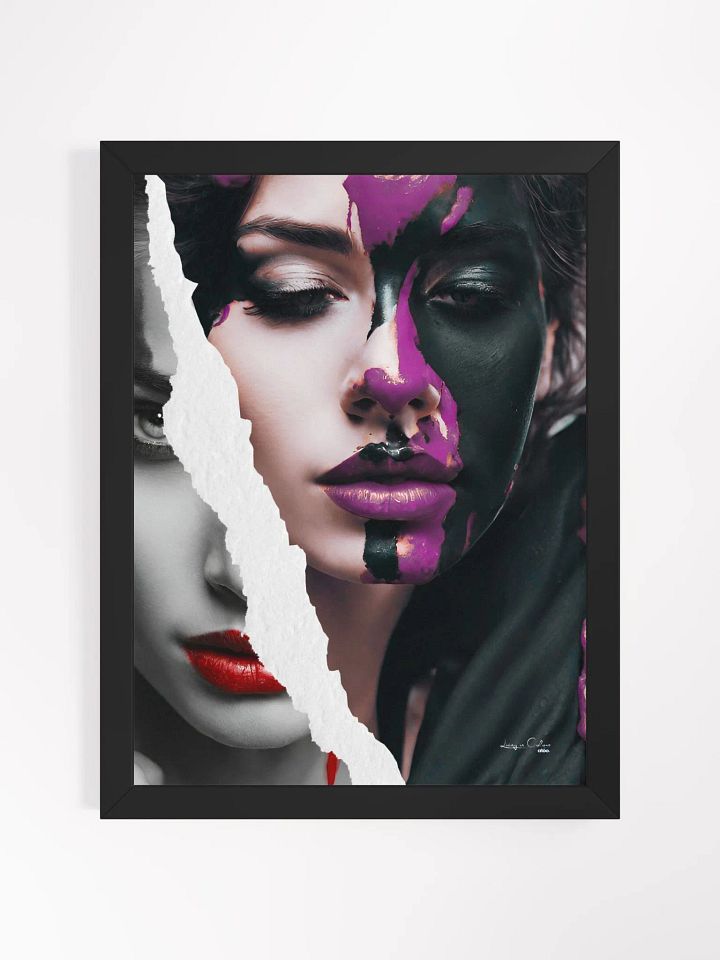 Living in Colors | Purple, red and beyond | Framed Collage Painting product image (2)