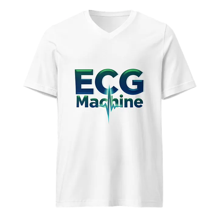 ECG Wave Machine V-Neck Tee product image (1)