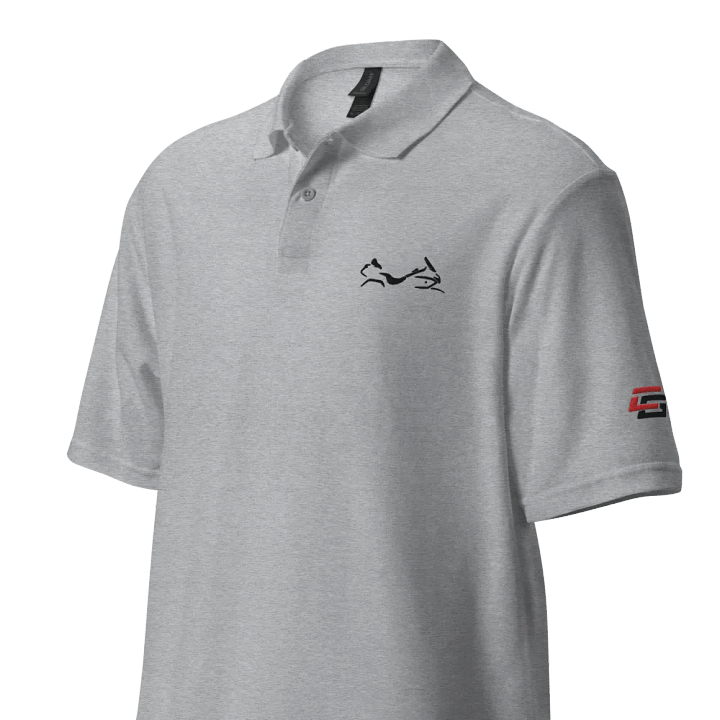 Shadow Wing Polo Shirt in White or Grey product image (1)