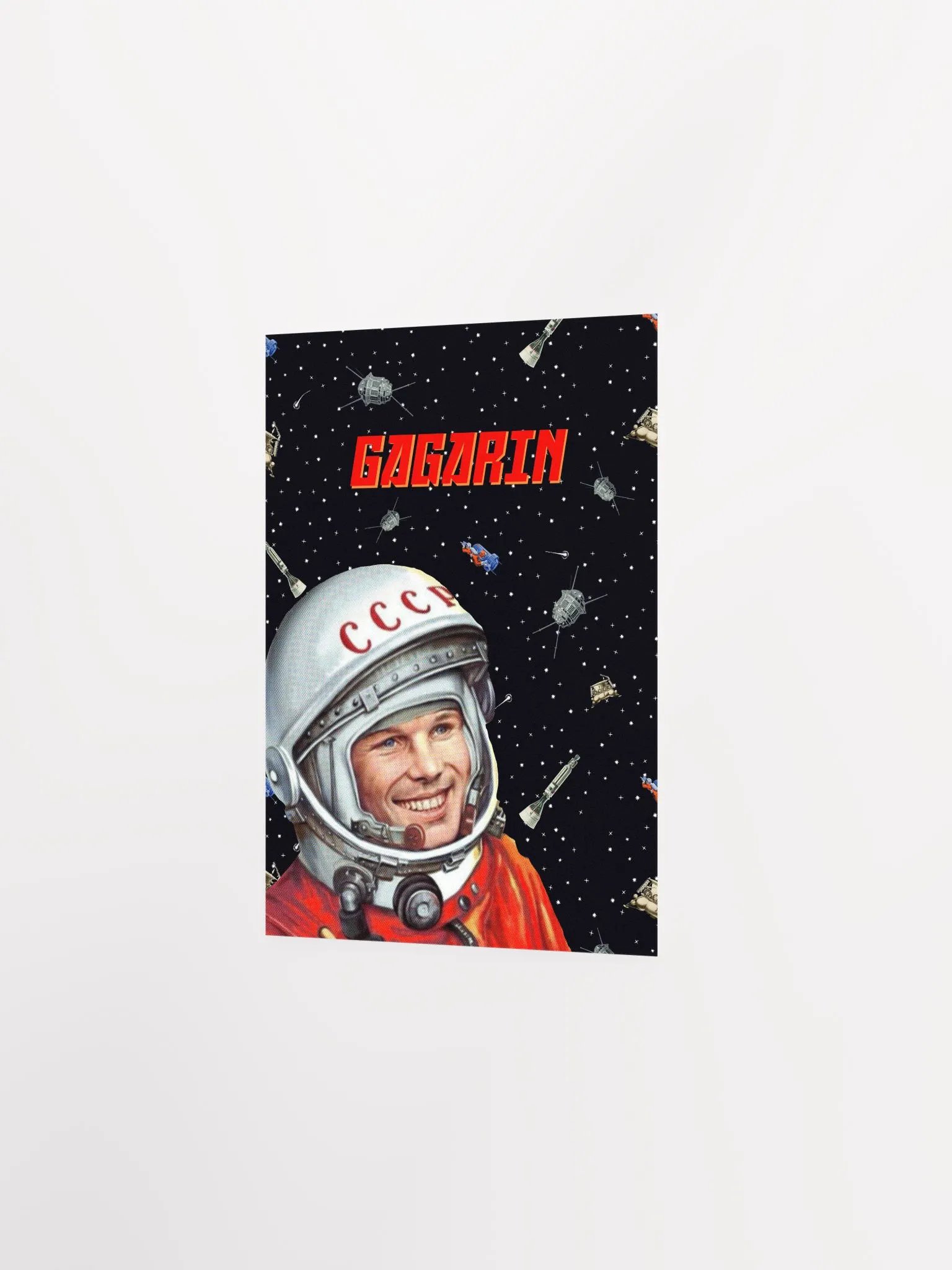 Soviet space, Gagarin, USSR — Soviet vintage space art poster, soviet poster, propaganda poster, soviet retro space, space wall art product image (6)