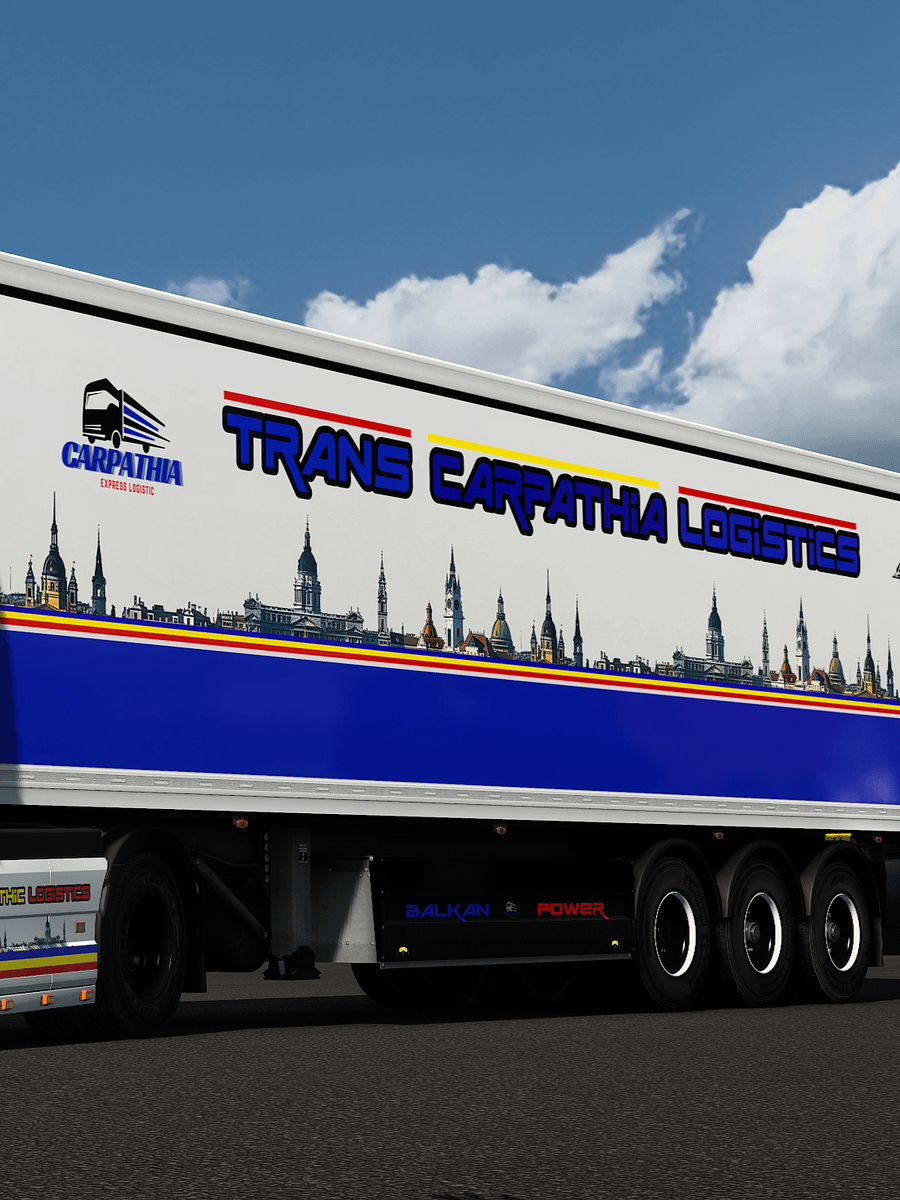 ETS2 Skin - Volvo FH6 Aero XL Trans Carpathic Logistics & Schwarzmüller Trailer Skin 8K product image (5)