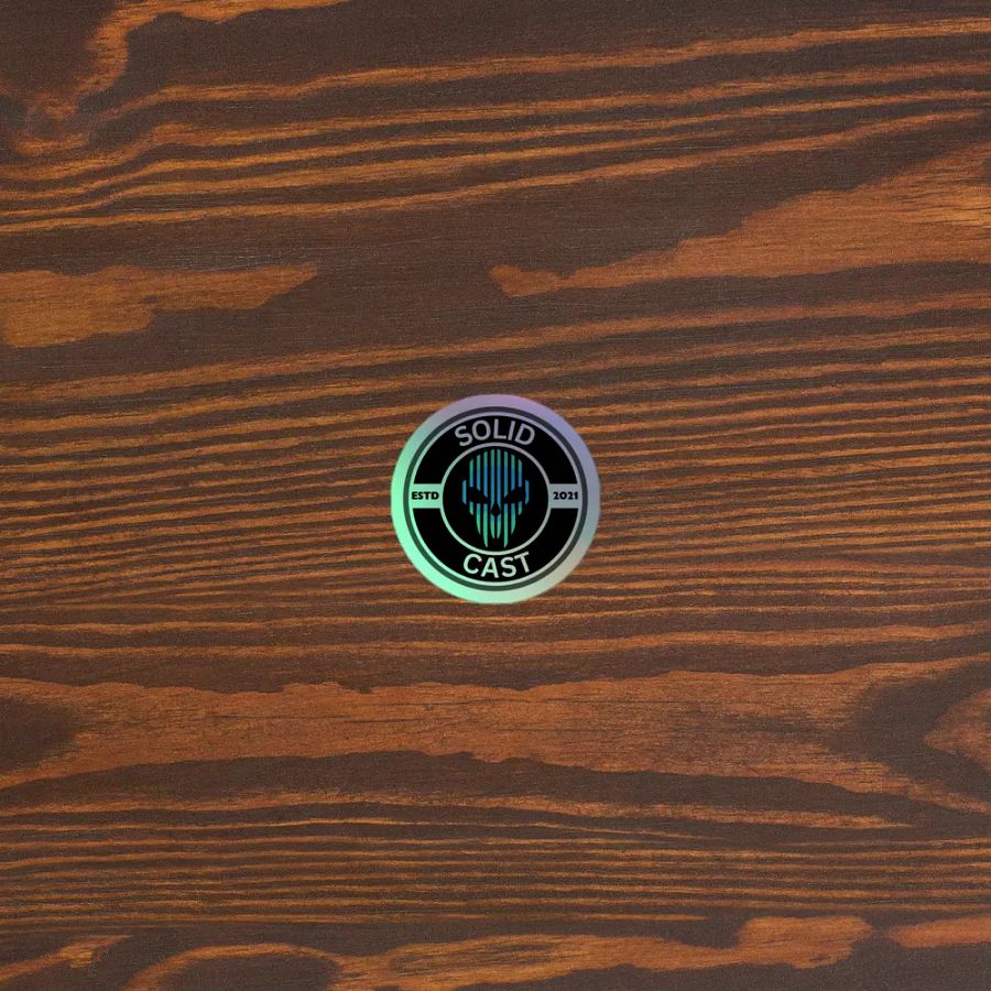 SolidCast Holographic Sticker Green/blue product image (5)