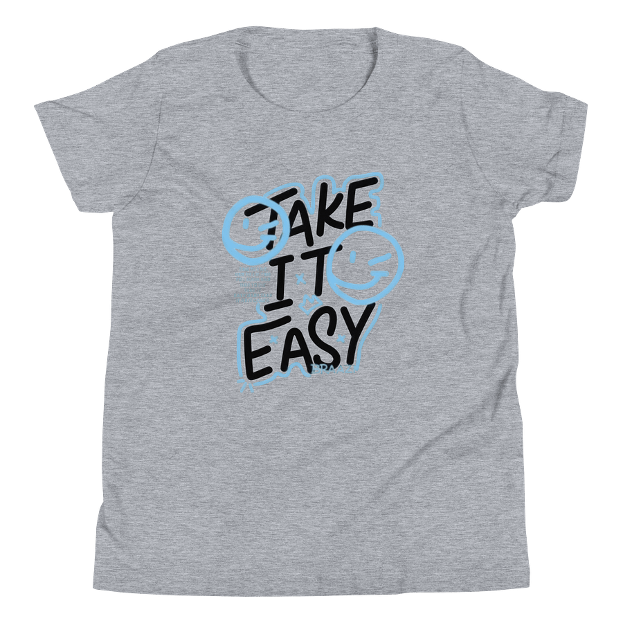 Kids Youth Short Sleeve T-Shirt Take Easy Graphic product image (4)