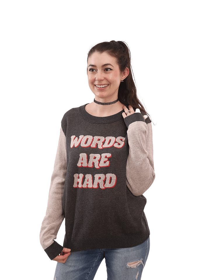Retro Words Are Hard Sweater product image (2)