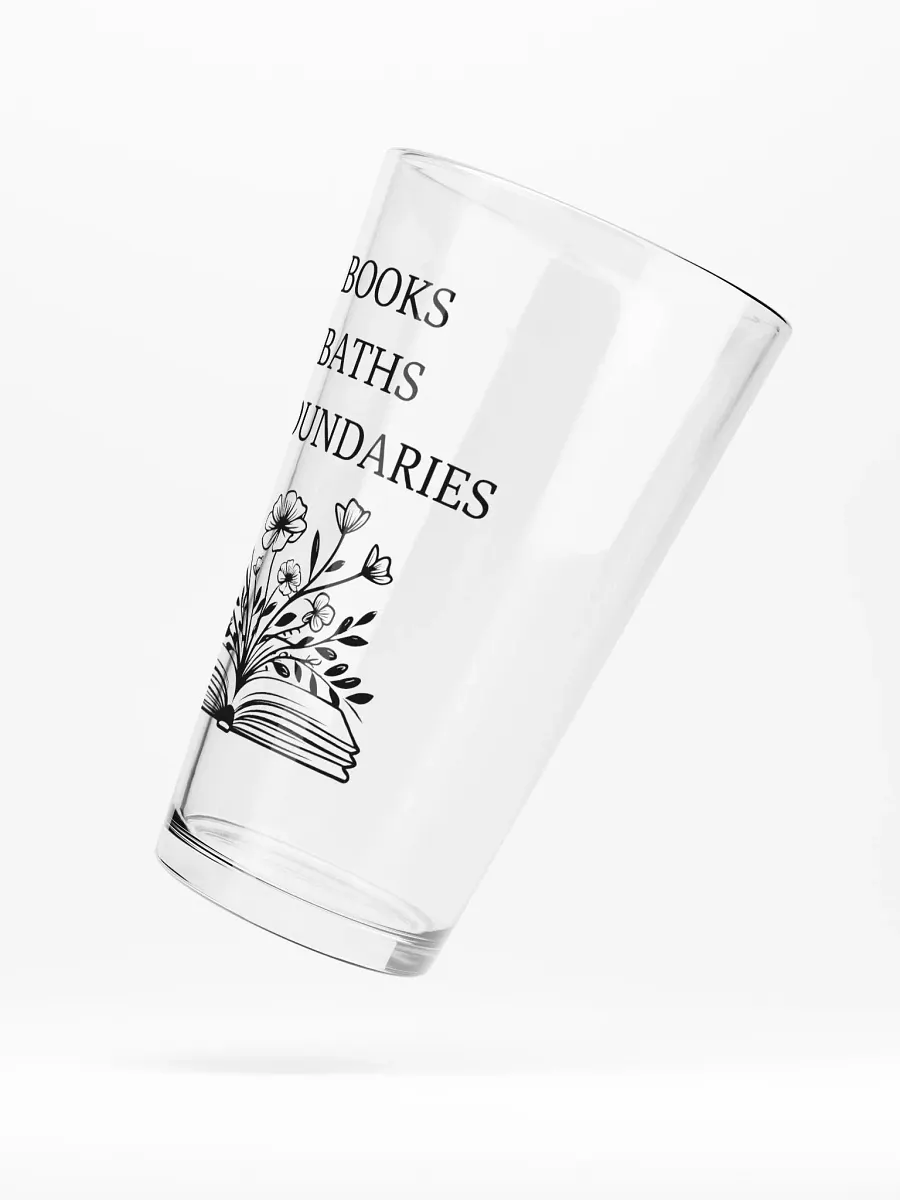 Books Baths and Boundaries - Pint Glass product image (5)