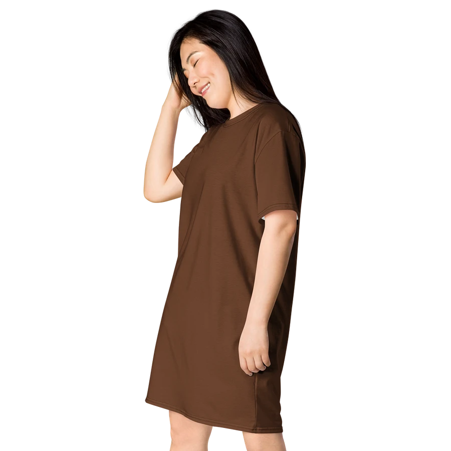 Earthly Elegance Mocha T-Shirt Dress product image (5)