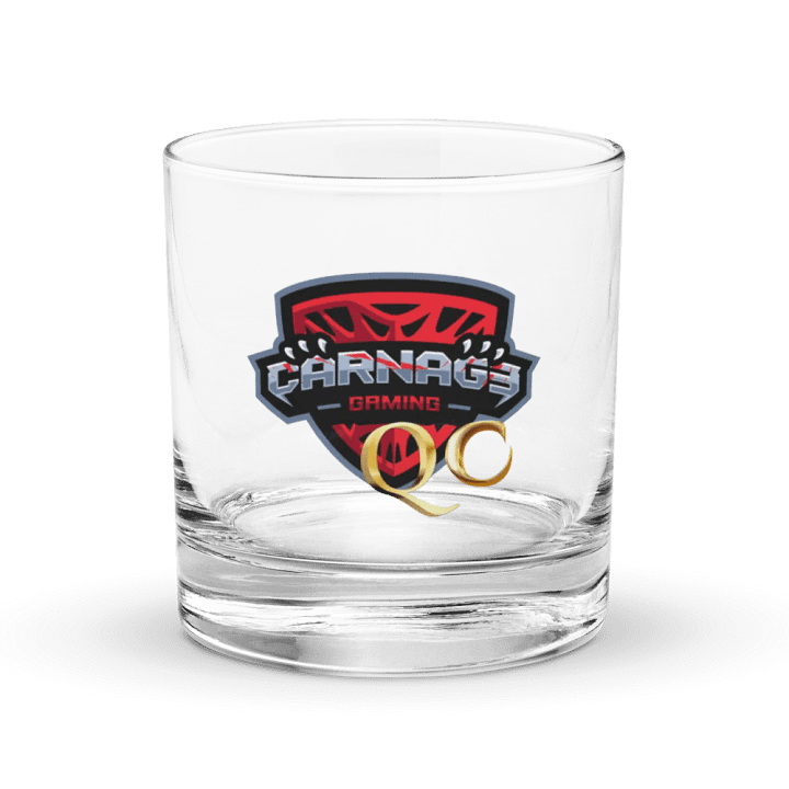 Carnage Gaming Shield Rocks Glass product image (1)