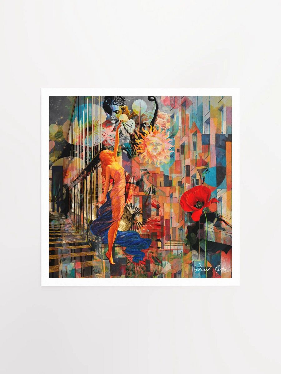 'Unlimited' by Edward Martin-Surreal Sunburst Poster product image (3)