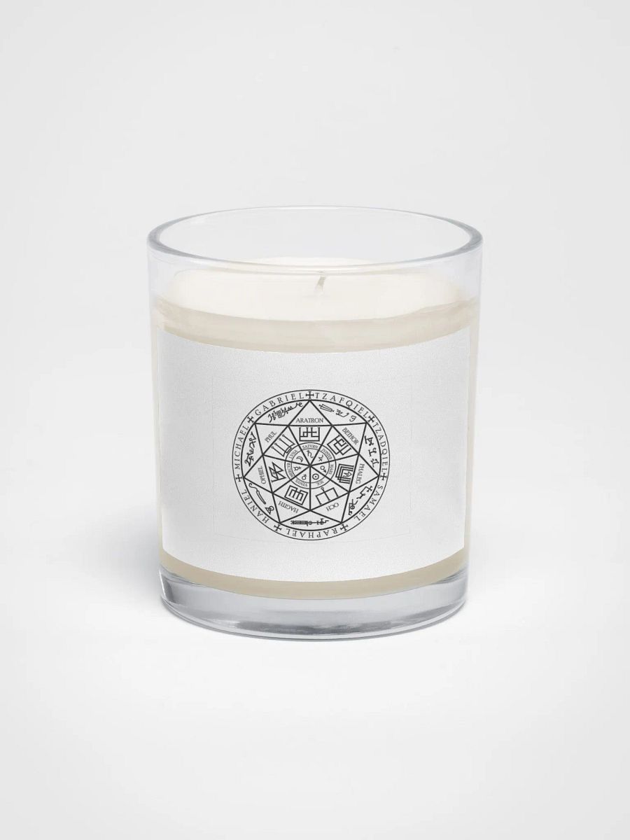 Sigil of the 7 Archangels - white candle product image (1)