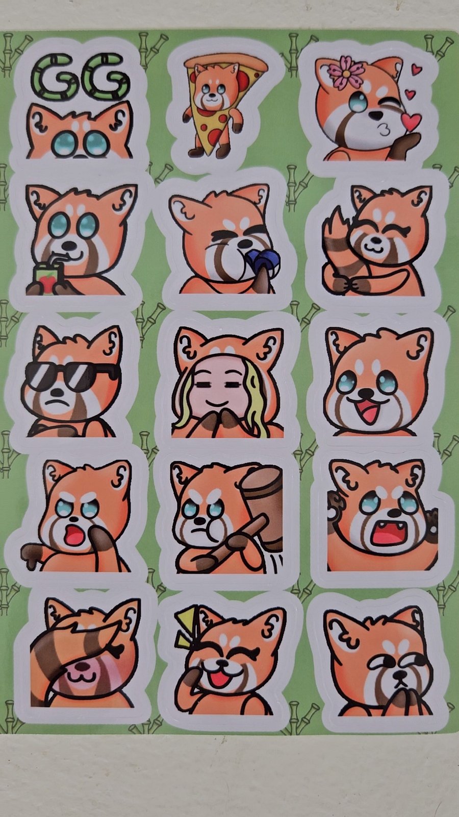 Anne emote stickersheet 1 product image (2)