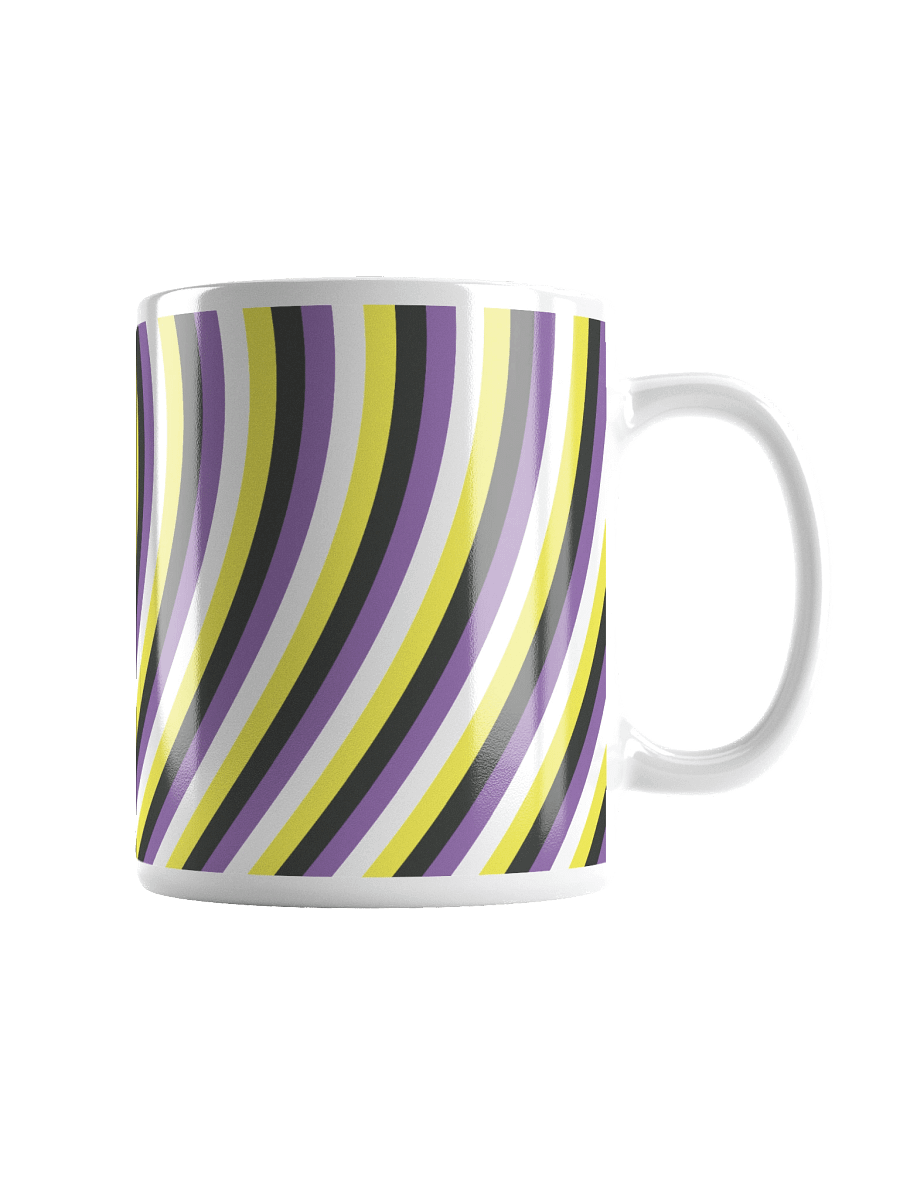 Non-binary Pride Hearts Mug (Right-handed) product image (2)