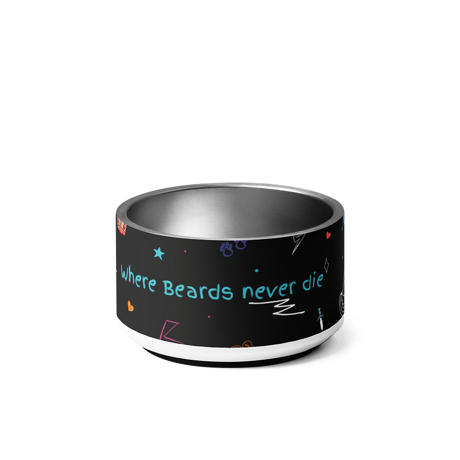 Doodle Pattern Stainless Steel Pet Bowl product image (2)