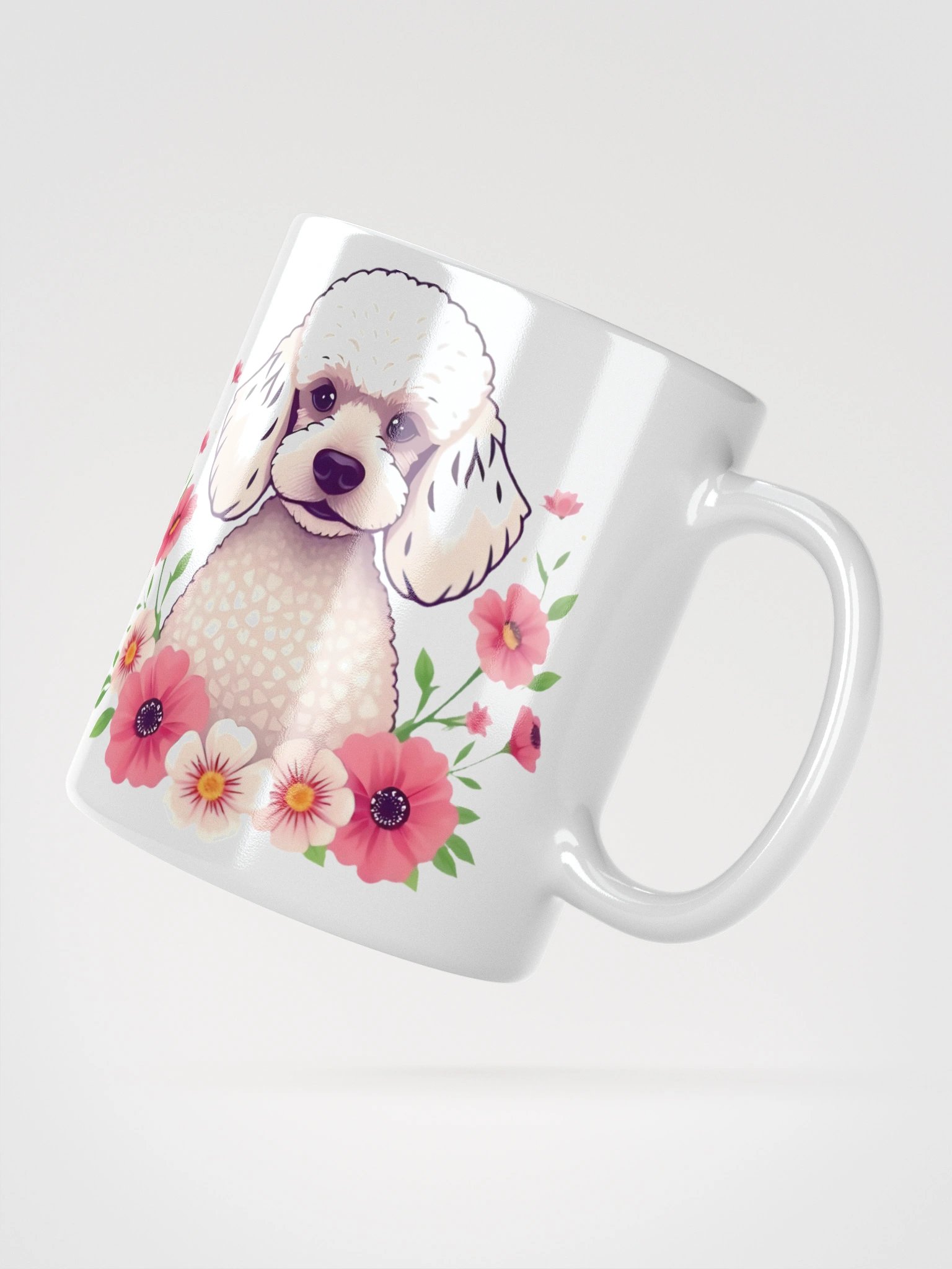 Floral Poodle Mug product image (4)