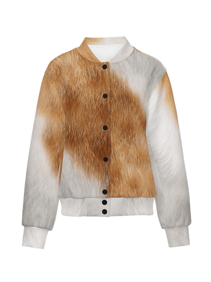 Orange & White Cat Premium Bomber Jacket (Unisex) product image (1)