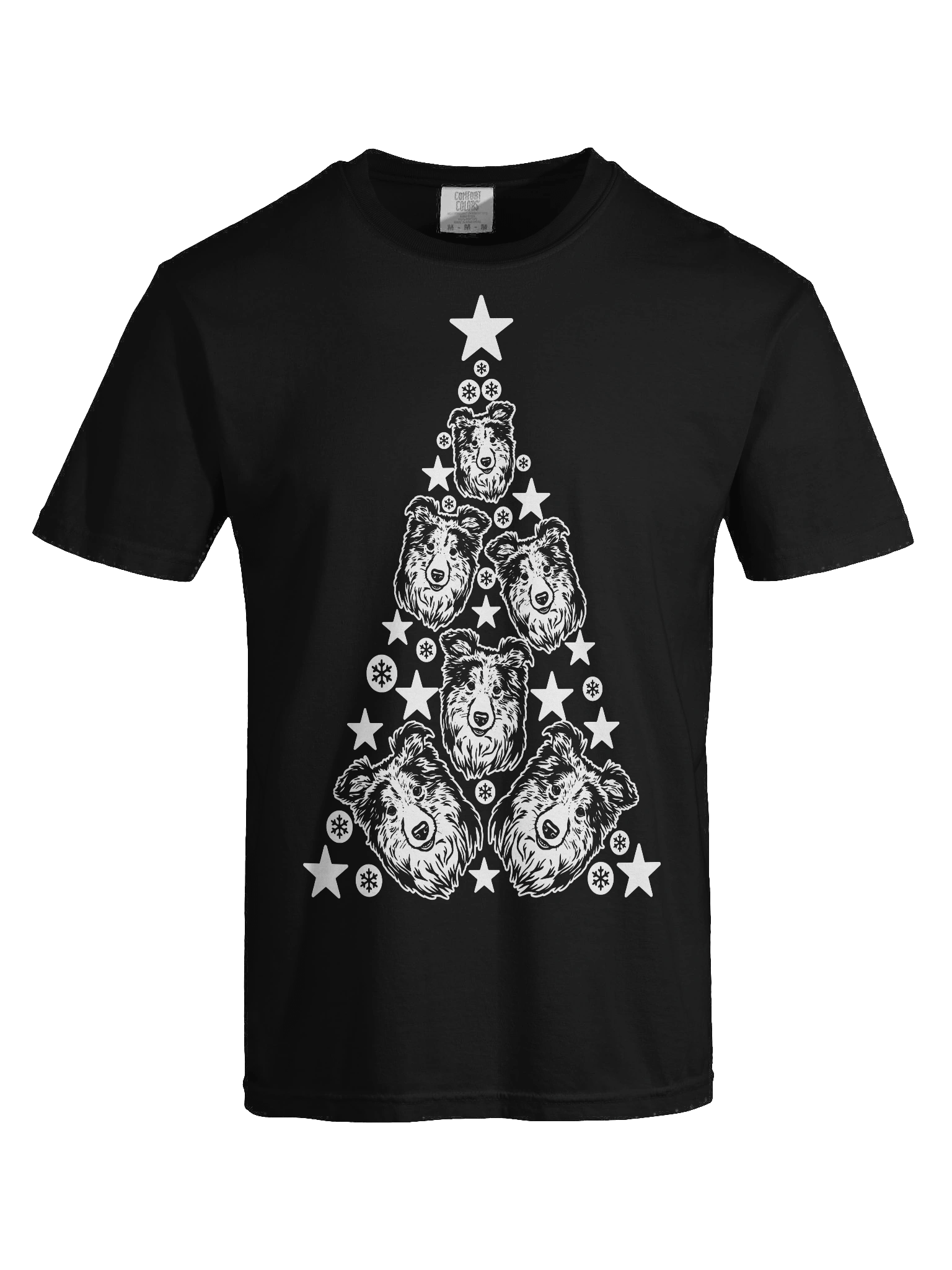 Rough Collie Christmas Tree T-Shirt product image (9)