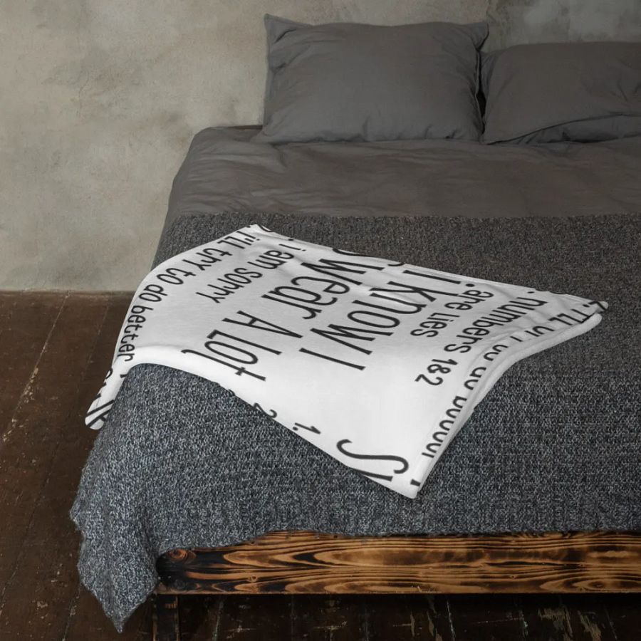 I Know I Swear A Lot Blanket product image (11)