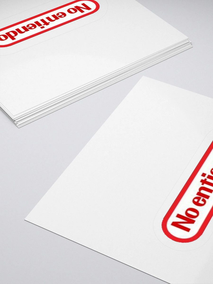 No Entiendo Red Border Vinyl Stickers product image (13)