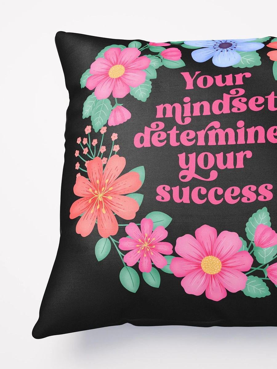 Your mindset determines your success - Motivational Pillow Black product image (4)