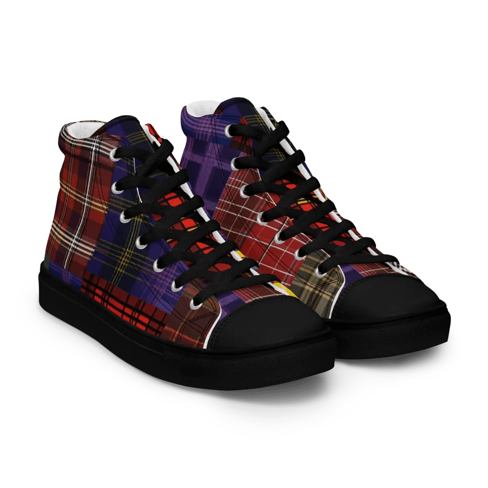 Mixed Tartan Shoes - Men's High Tops product image (4)
