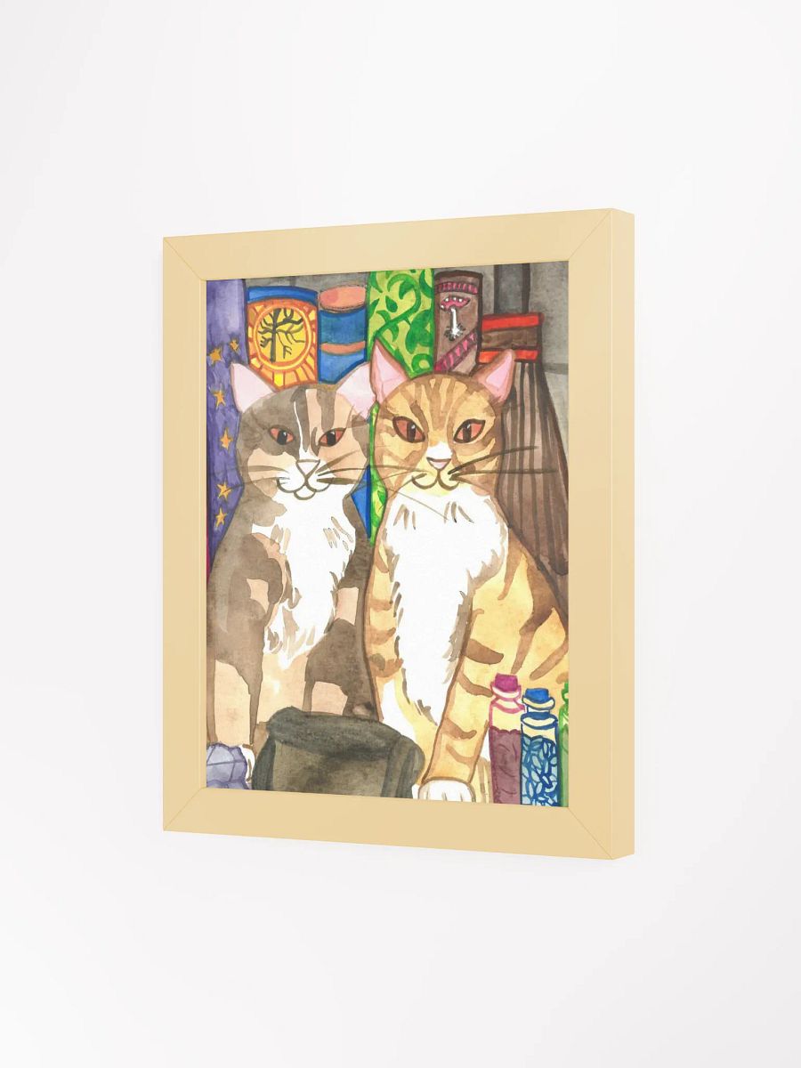 Two Cat Witches Framed Print product image (15)