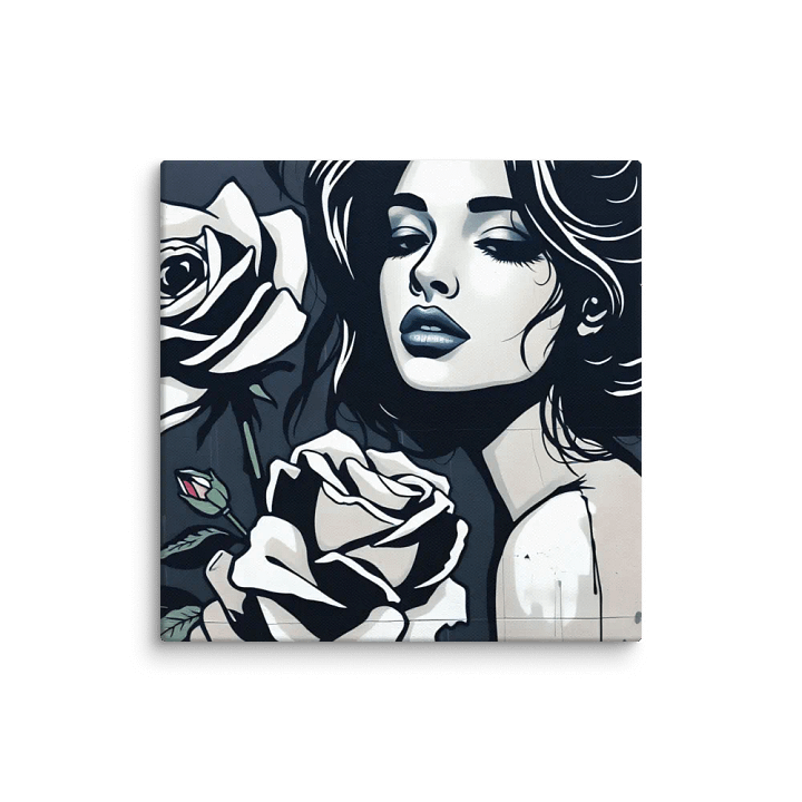 Monochrome Rose Muse Canvas product image (6)