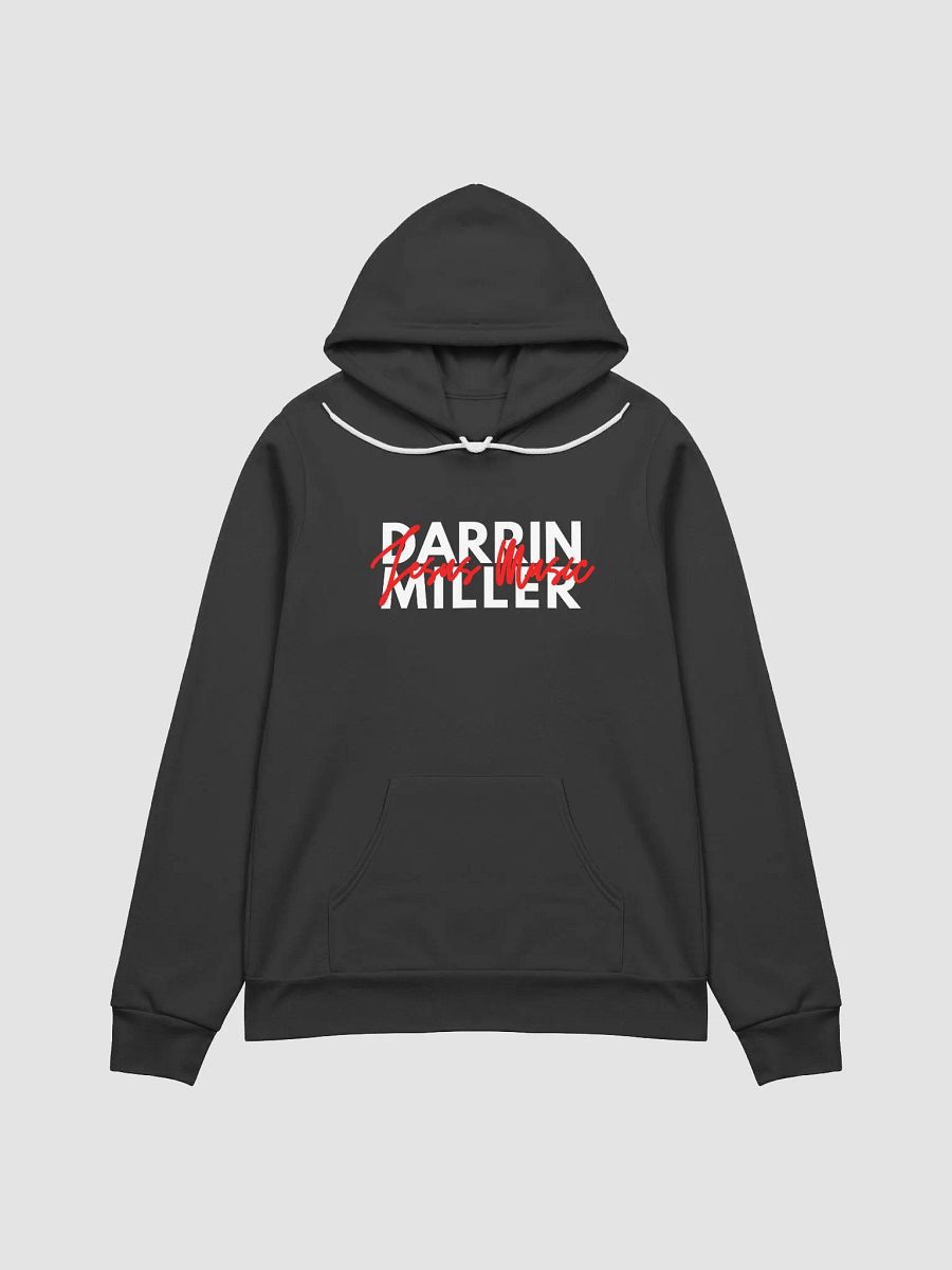 Stacked Hoodie | White/Red Logo product image (1)
