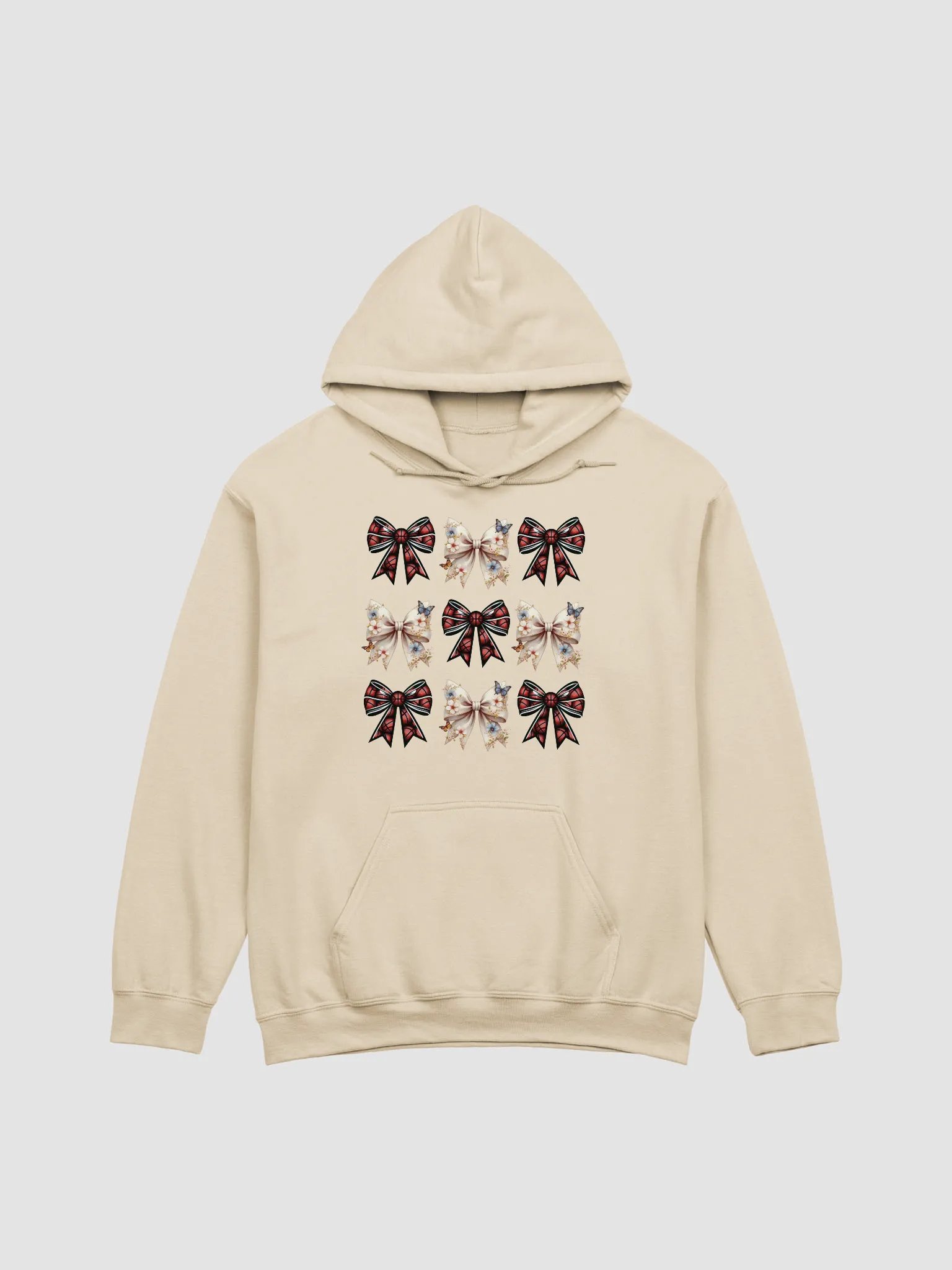 Spring Bows Basketball Floral Hoodie product image (19)