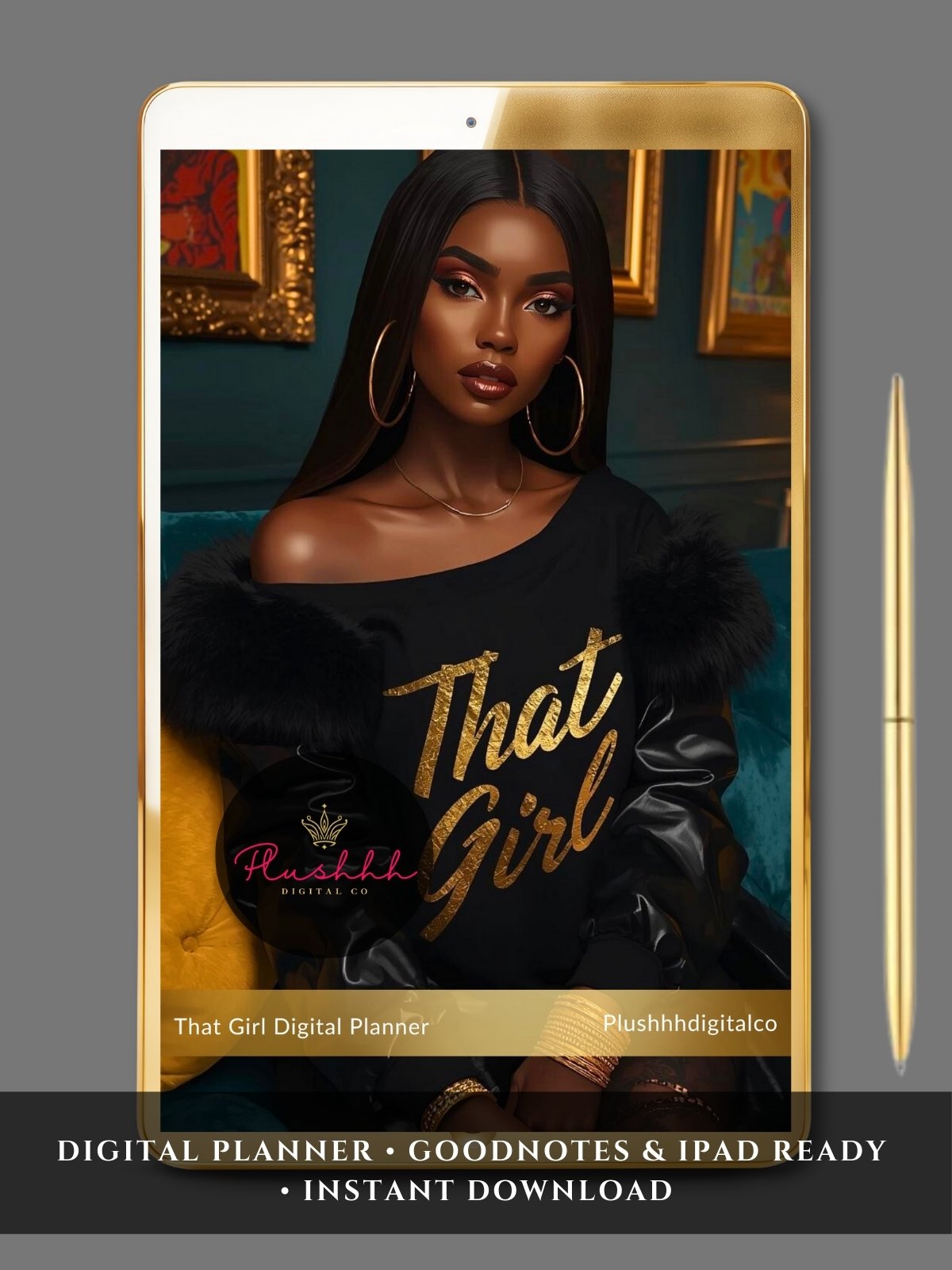 That Girl Digital Planner – 47-Page Self-Care, Wellness, Finance & Lifestyle PDF product image (1)