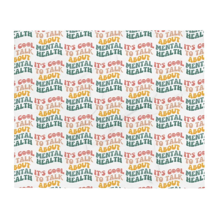 It's Cool To Talk About Mental Health Blanket product image (1)