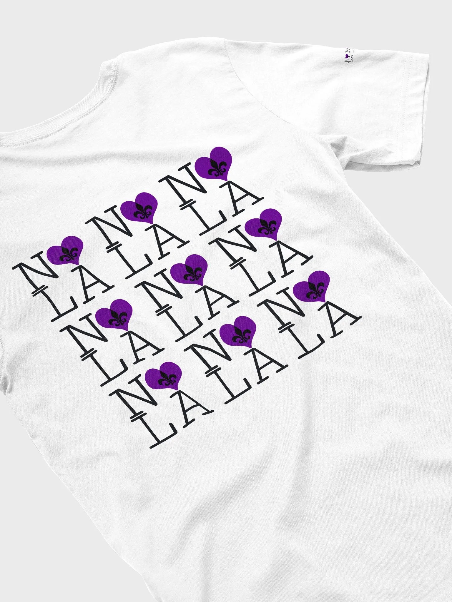 I LOVE NOLA **SUPERSOFT LEGACY TEE** (PURPLE HEART LEGACY BACK + SLEEVES) product image (37)