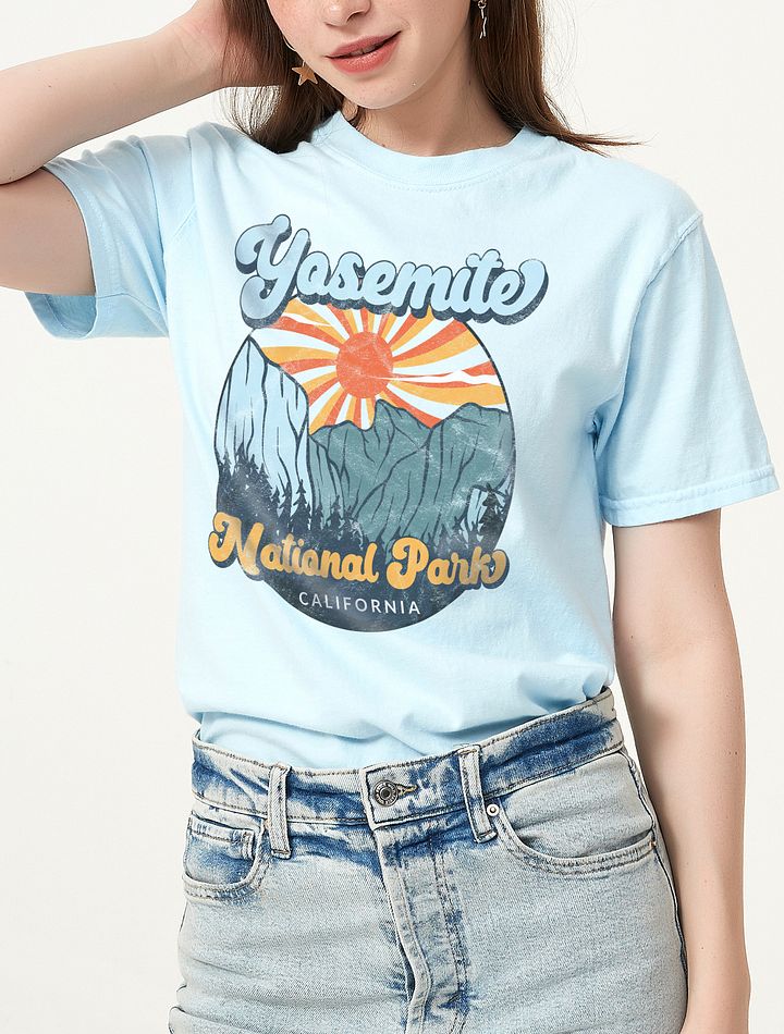 Yosemite National Park, California Tee | Art Nouveau-Style Western T-Shirt for Travel and Road Trips product image (6)