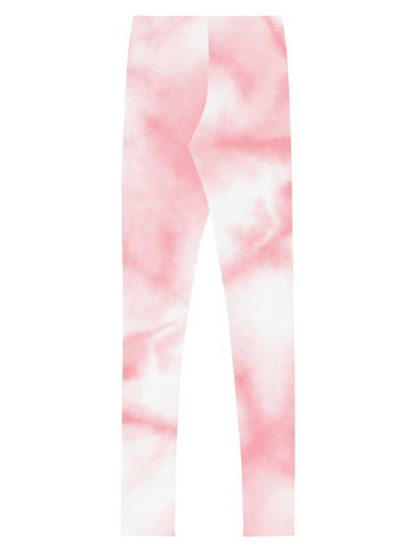 🎨 Girls’ | Youth | Pink & White Tie-Dye | BRN.2C.C.™ | Leggings 💫 product image (7)