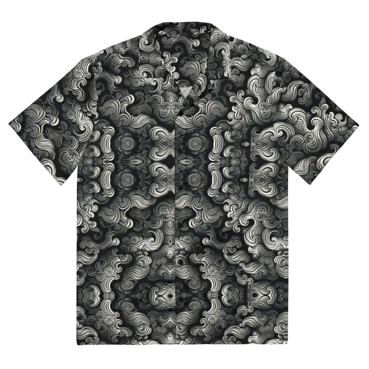 Swirling Grey Clouds Hawaii Style Shirt product image (2)