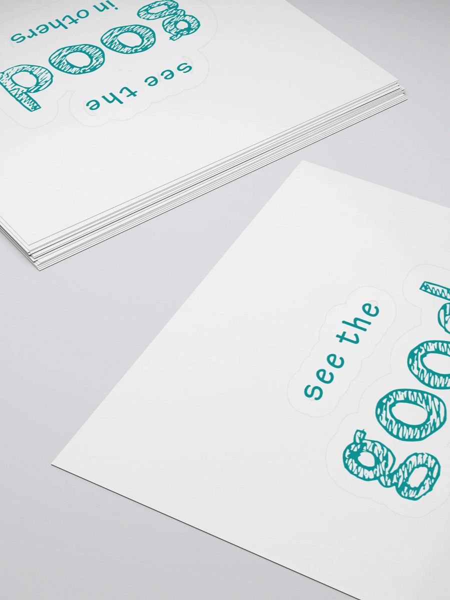 Good Vibes Teal Kiss Cut Stickers product image (12)
