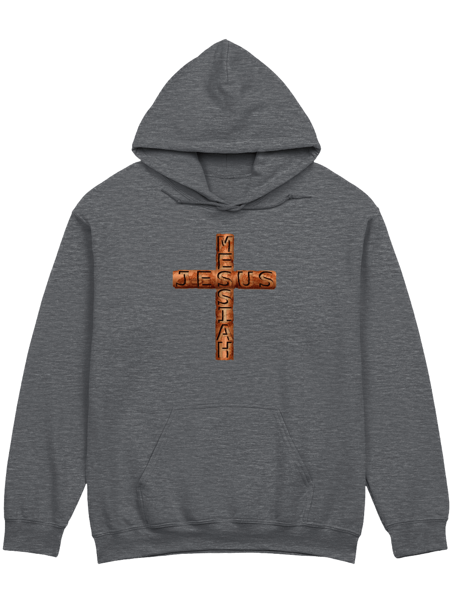 Jesus Messiah Engraved On A Rugged Cross Hoodie product image (1)
