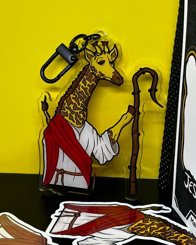 Acrylic Keychain: Jesus Giraffe
[LIMITED QUANTITY]

The majestic fusion of faith and nature with my exclusive Jesus Giraffe a...