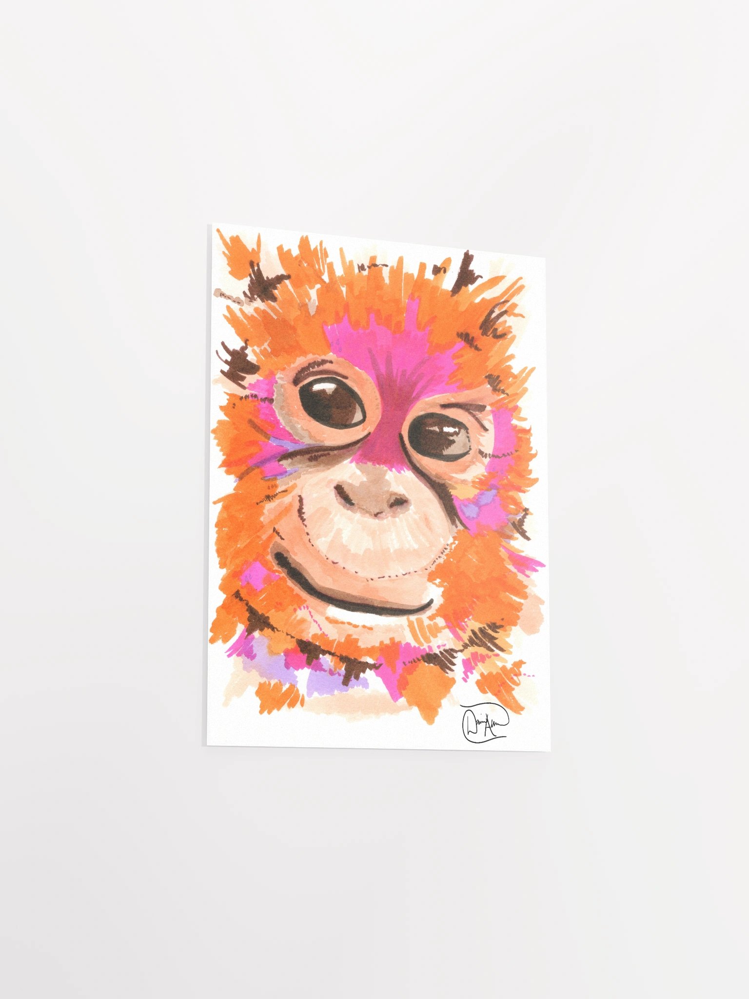 Orangutan Watercolour Print product image (3)