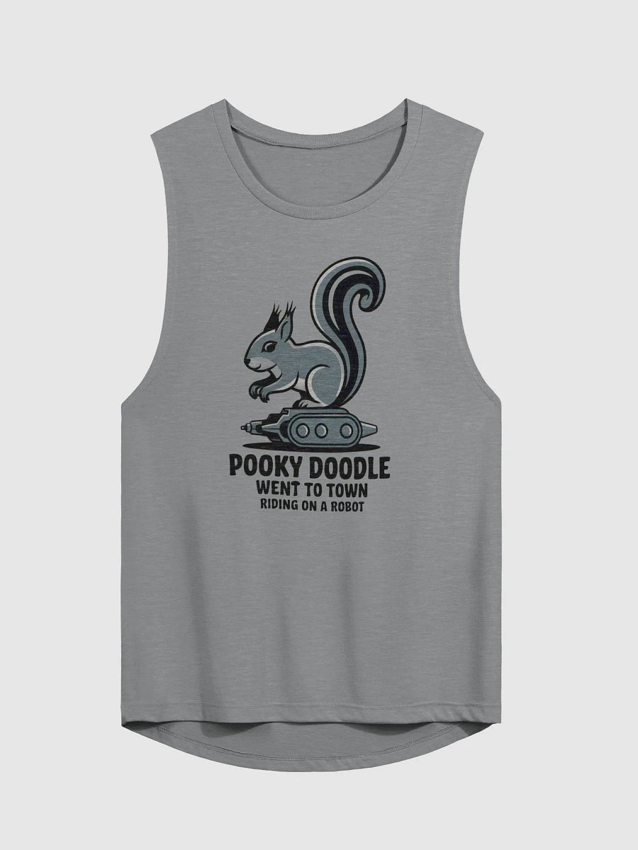Pooky Doodle Riding on a Robot Women's Muscle Tank product image (1)