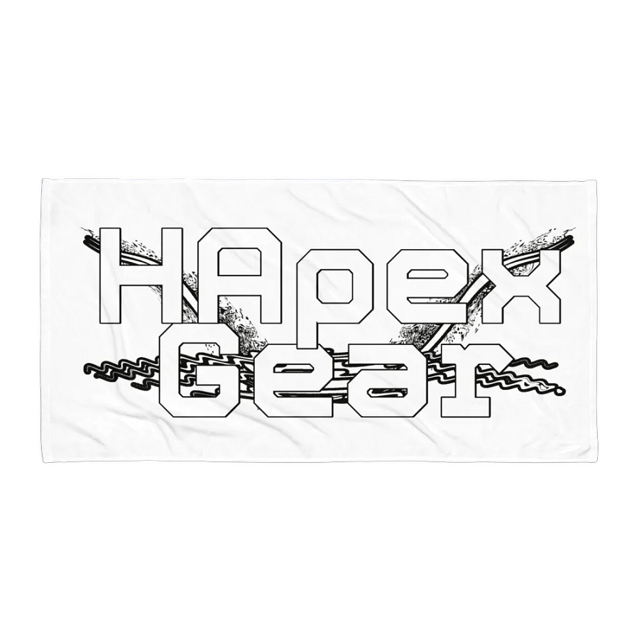 White HApex Gear White Logo - White Sublimated Towel product image (1)
