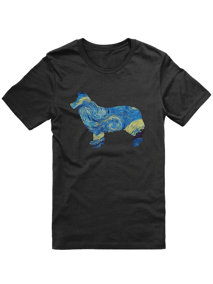 Australian Shepherd Border Collie Starry Night Silhouette T-Shirt product image (4)