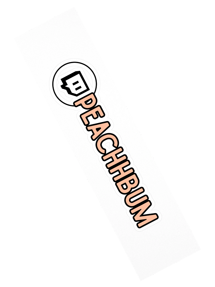 Twitch Peachhbum Sticker product image (2)