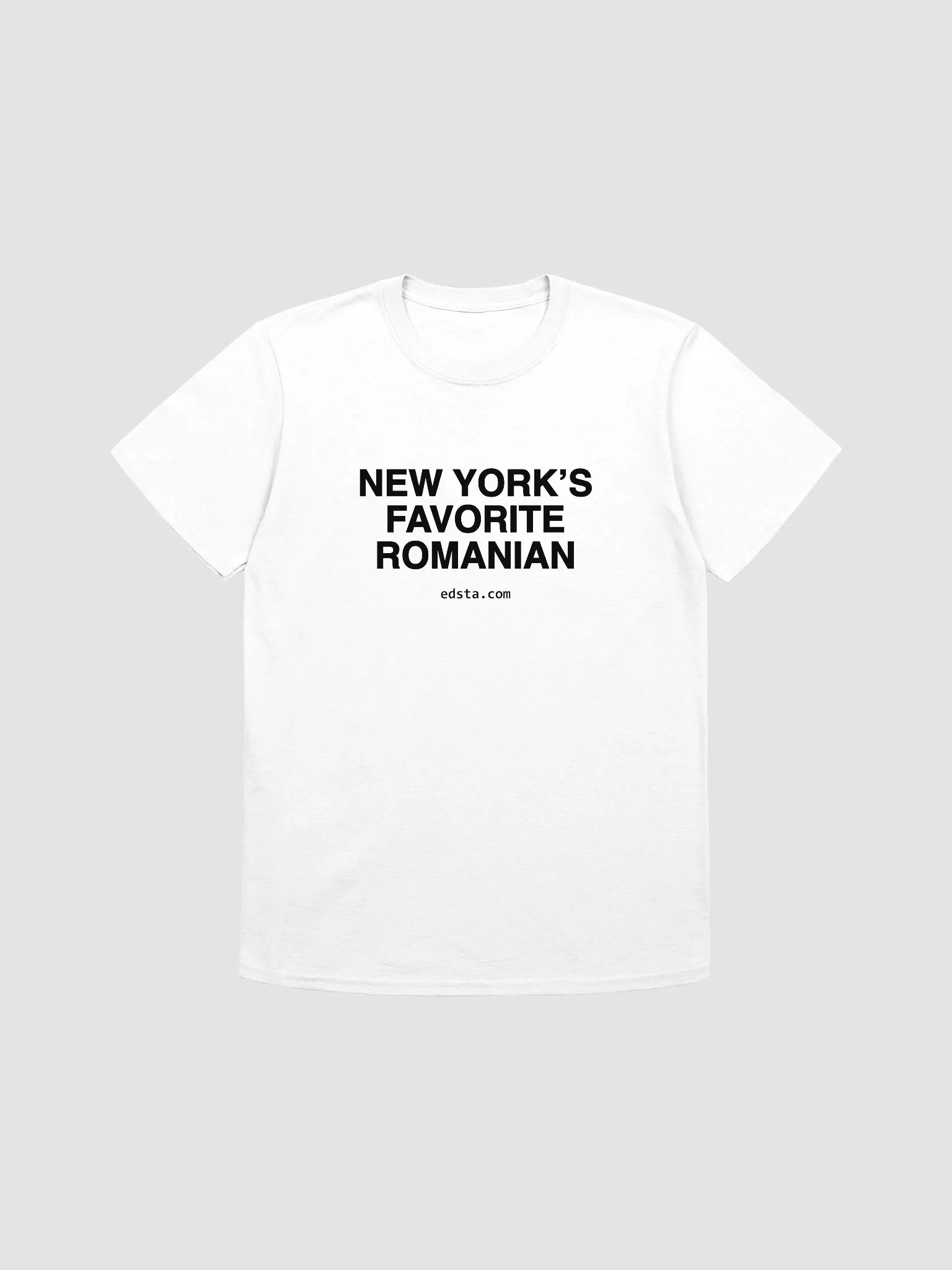 New York's Favorite Romanian White T-Shirt product image (1)