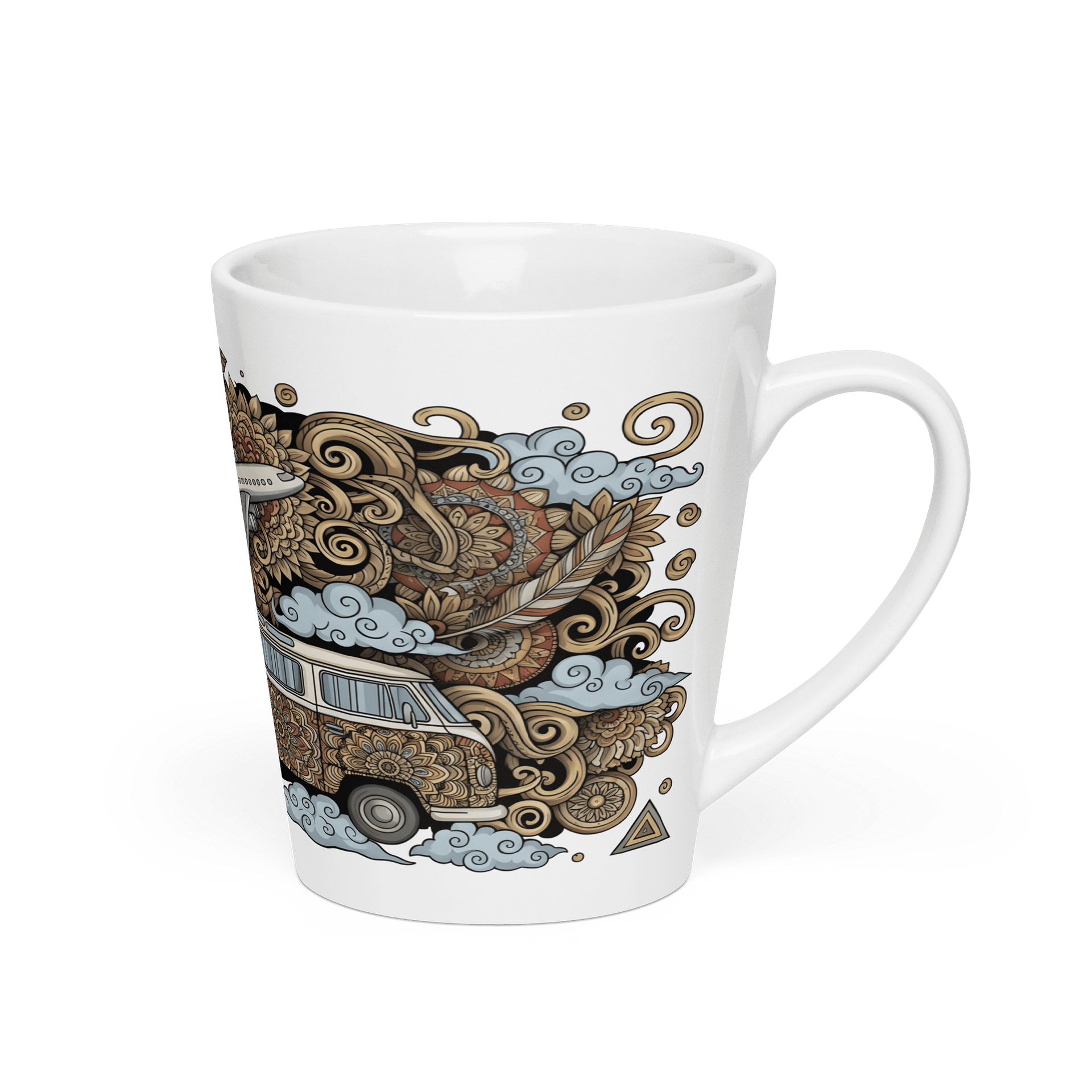 Intricate Earth Tones Travel Mandala Mug product image (2)